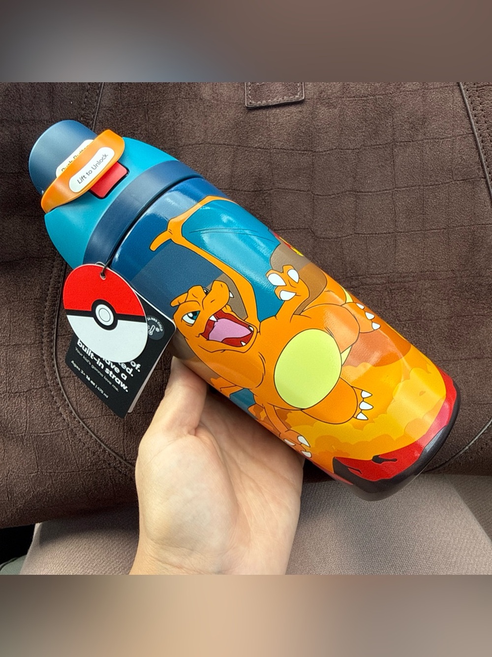 Pokemon Owala Stainless Steel Special Edition FreeSip Water Bottle Charizard